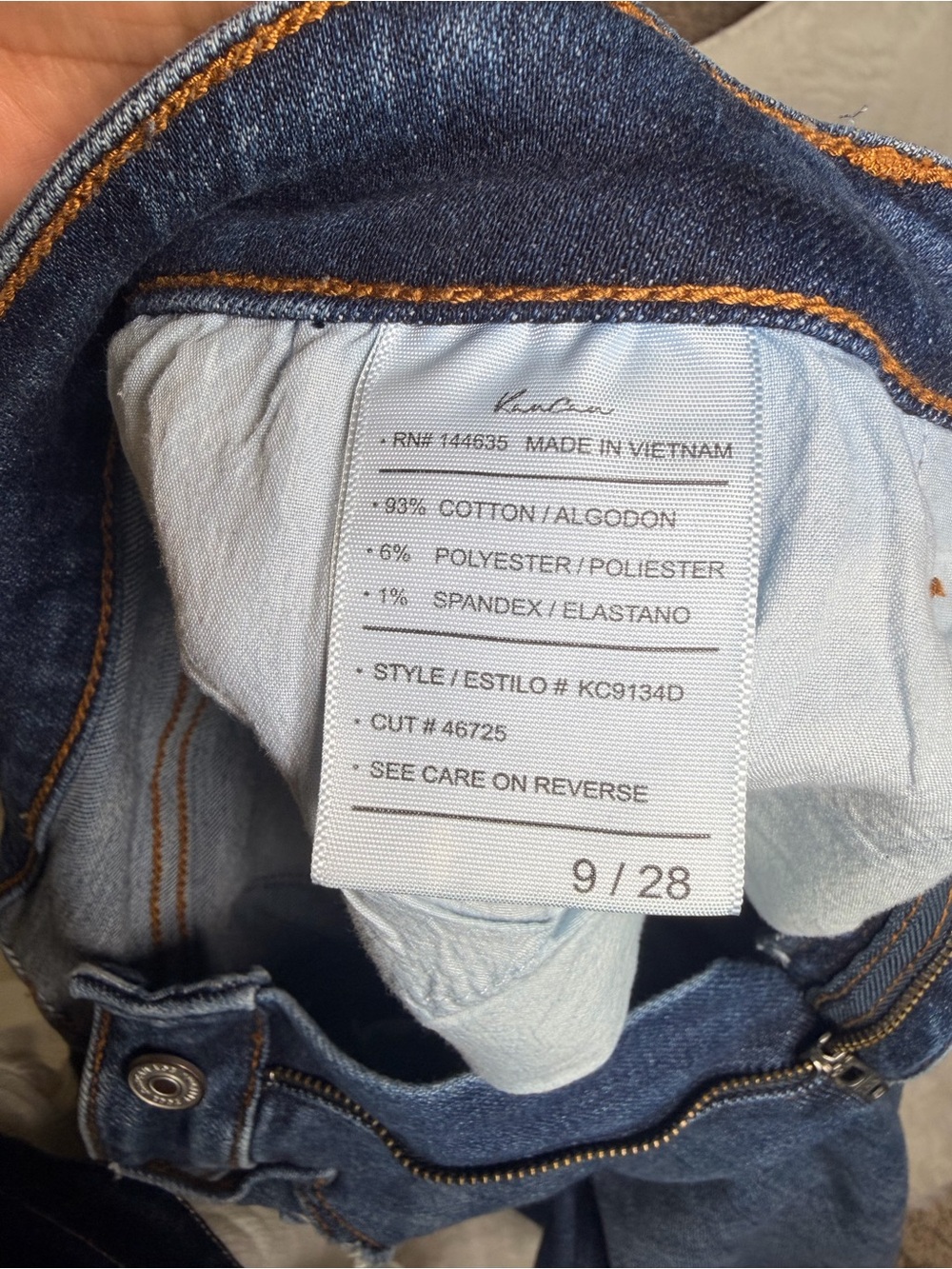 KanCan Dark Blue Distressed High-Rise Skinny Jeans - Picture 6 of 8